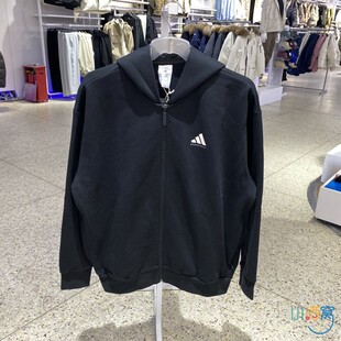 正品ADIDAS阿迪达斯男女款保暖运动休闲针织连帽夹克外套KB3064