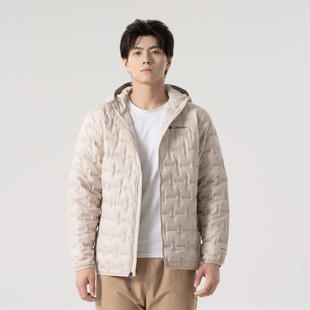 正品哥伦比亚Columbia男款连帽简约百搭运动休闲羽绒服WE6610278