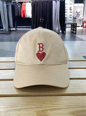 正品MLB刺绣爱心遮阳百搭时尚男女运动休闲棒球帽鸭舌帽3ACPH014N