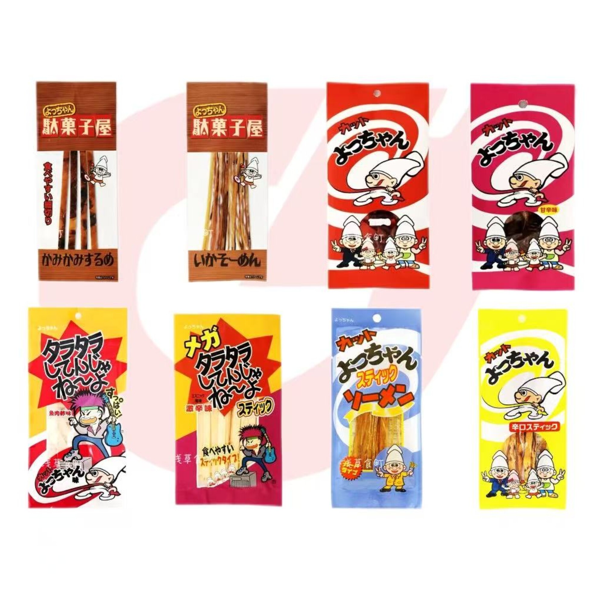 日本直邮Yocchan三杯醋鱿鱼片细条鱿鱼干即食珍味追剧解馋小零食