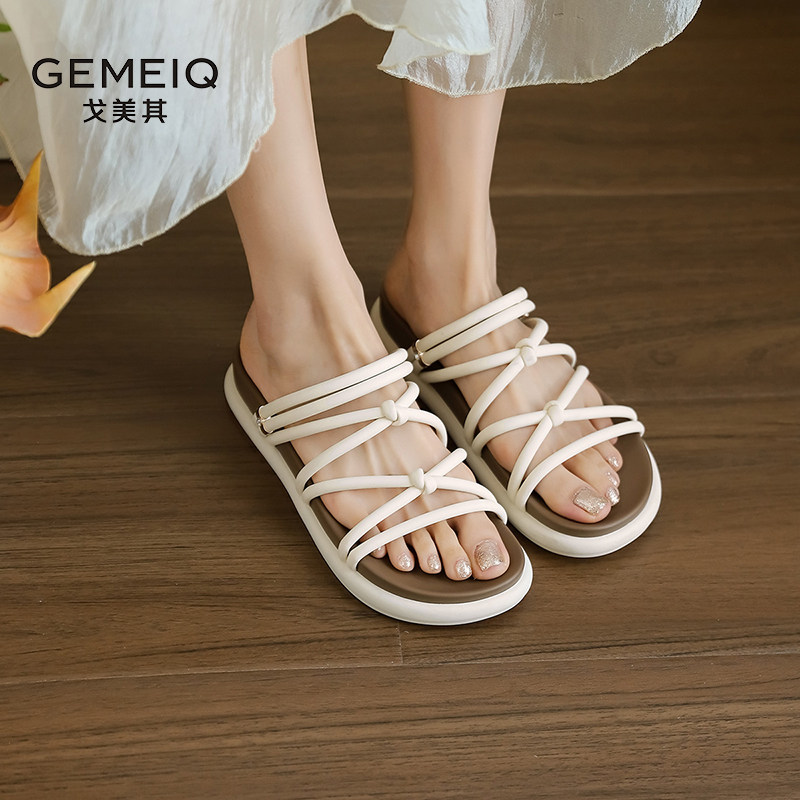 戈美其超轻便罗马凉鞋女舒适夏季新仙女风孕妇不累脚软底防滑拖鞋