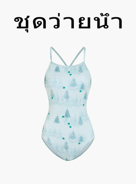 Naga swim泰式圣诞树2026新款连体泳衣女新款性感露背竞速游泳装