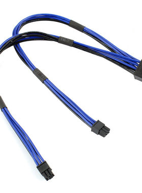 适用苹果G5/MacPro双MINI 6Pin转8p1080显卡电源线双小6Pin转显卡