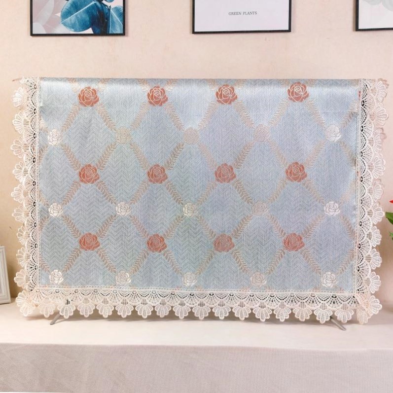 电视机罩防尘布显示器盖巾挂式台式大头电视罩简约现代50电视盖布