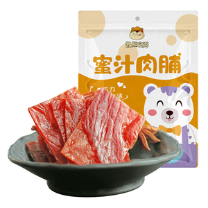 正宗靖江猪肉脯手撕肉铺肉干蜜汁味香辣原小零食休闲食品100g