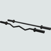 康强两铜套轴承重10KG举重杠铃杆卧推健身器材