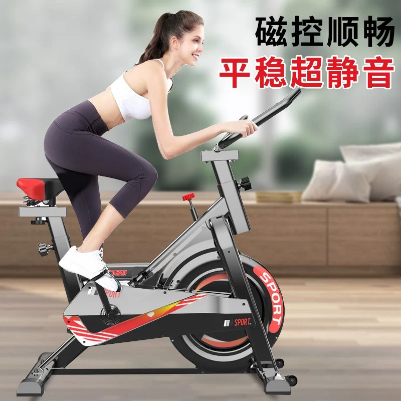 动感单车家用减肥器静音磁控健身车室内自行车脚踏车可折叠登山机