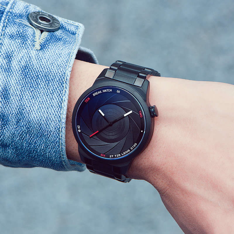 break手表男士学生潮流时尚简约防水创意黑科技新概念机械石英表