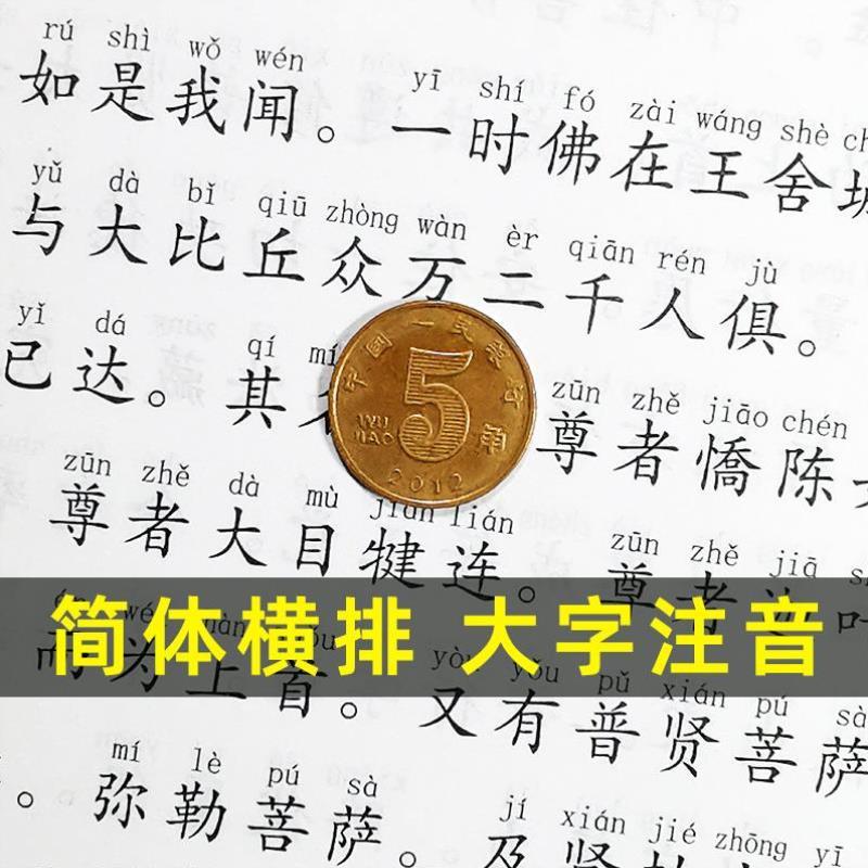 （正版）佛说大乘无量寿庄严清净平等觉经 简体大字注音版 国学经典诵读本拼音读经教材书籍畅销书 中华传统文化佛学修心智慧经书