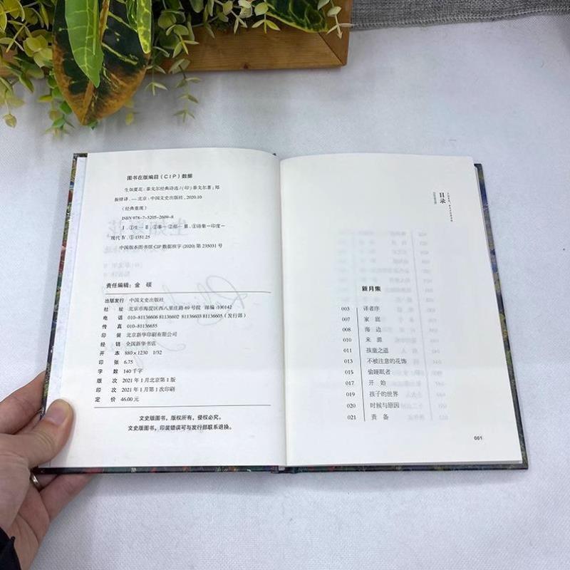 （正版）精装 生如夏花 泰戈尔 经典诗选文学散文诗歌小说书诗歌集精选飞鸟集新月集等诗集世界现当代文学作品生如夏花之绚烂:泰戈