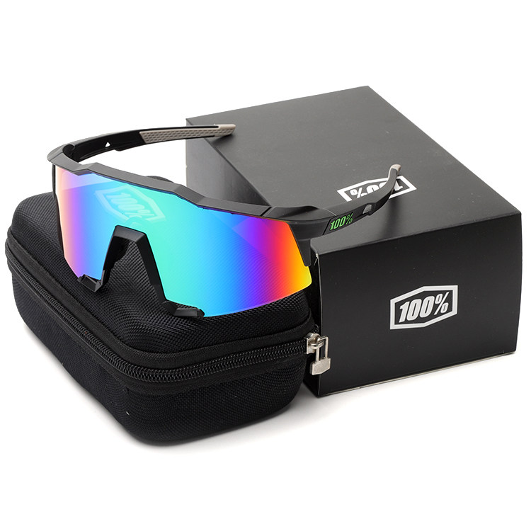 100%百分百SPEEDCRAFT户外变色镀膜跑步运动眼镜骑行防风护目镜