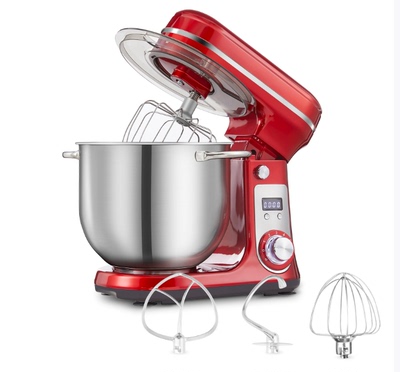 跨境直流静音6L和面机搅面机1200W厨师机打蛋器搅拌机Stand mixer