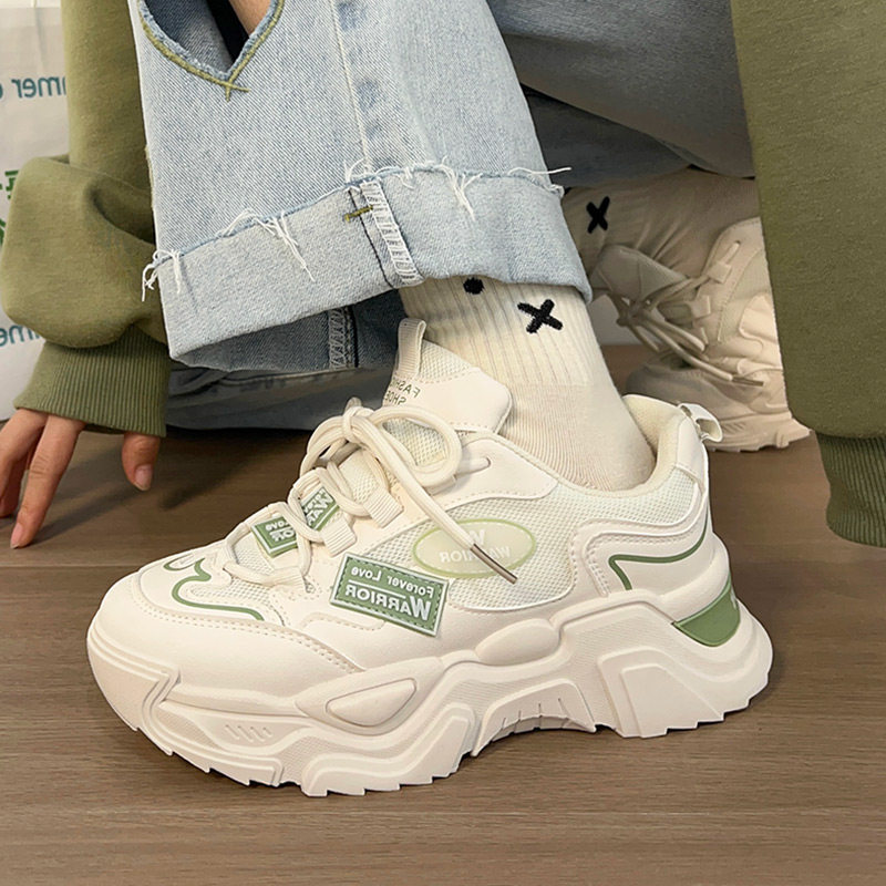 回力鞋子女2024夏季新款女鞋显脚小老爹鞋潮酷轻便软底厚底运动鞋