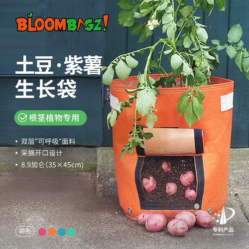 双层土豆种植袋有采摘口 阳台亲子彩色花盆 根茎植物专用种菜神器 - 封面