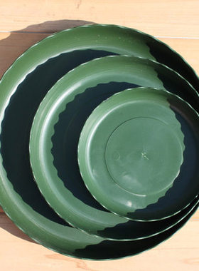 加仑盆托1/2/3/5/7加花盆托盘 出口塑料树脂绿色红色大托盘接水盘