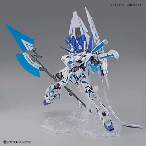 异星电镀 MGEX1/100神圣完美 独角兽高达模型 全套无灯组
