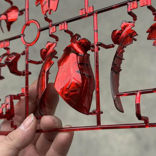 异星电镀 万代RG彩透沙扎比电镀限定版 纳米结晶电镀 高达定制