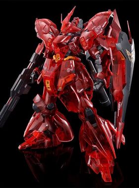 异星电镀  RG Sazabi沙扎比 彩色透明版  1/144 高达拼装模型