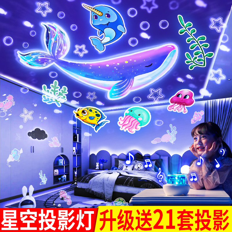 星空灯投影仪儿童满天星星光女孩房间卧室浪漫氛围床头小夜灯睡眠-封面