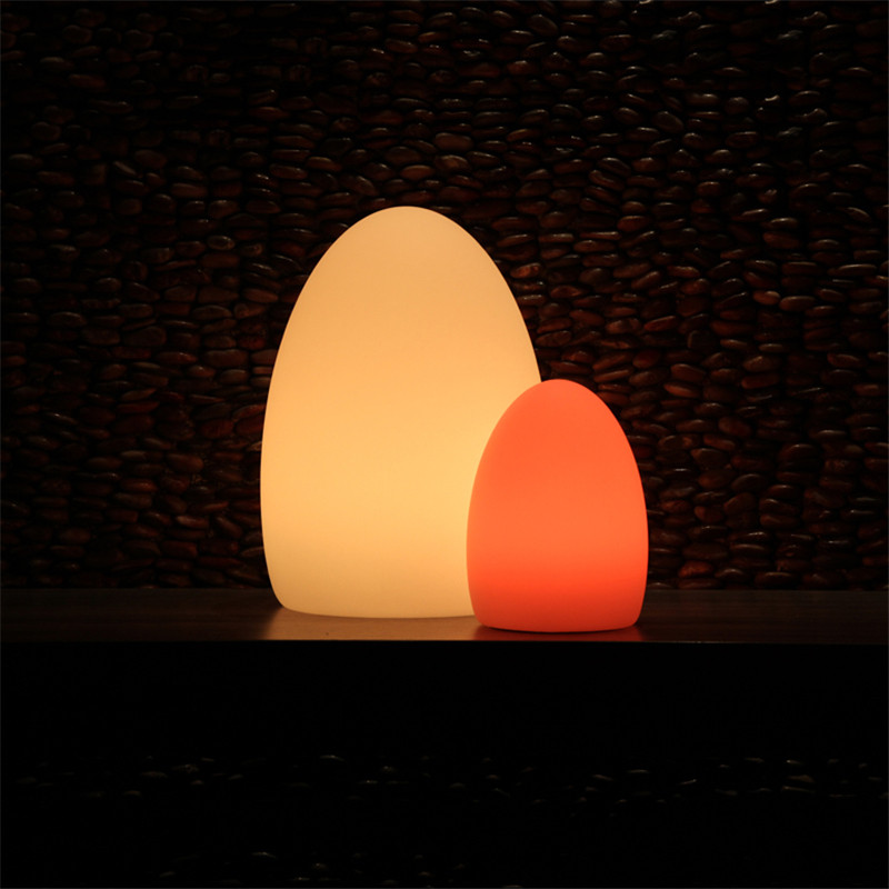led night light egg rechargeable rgb colors 16 change lamp