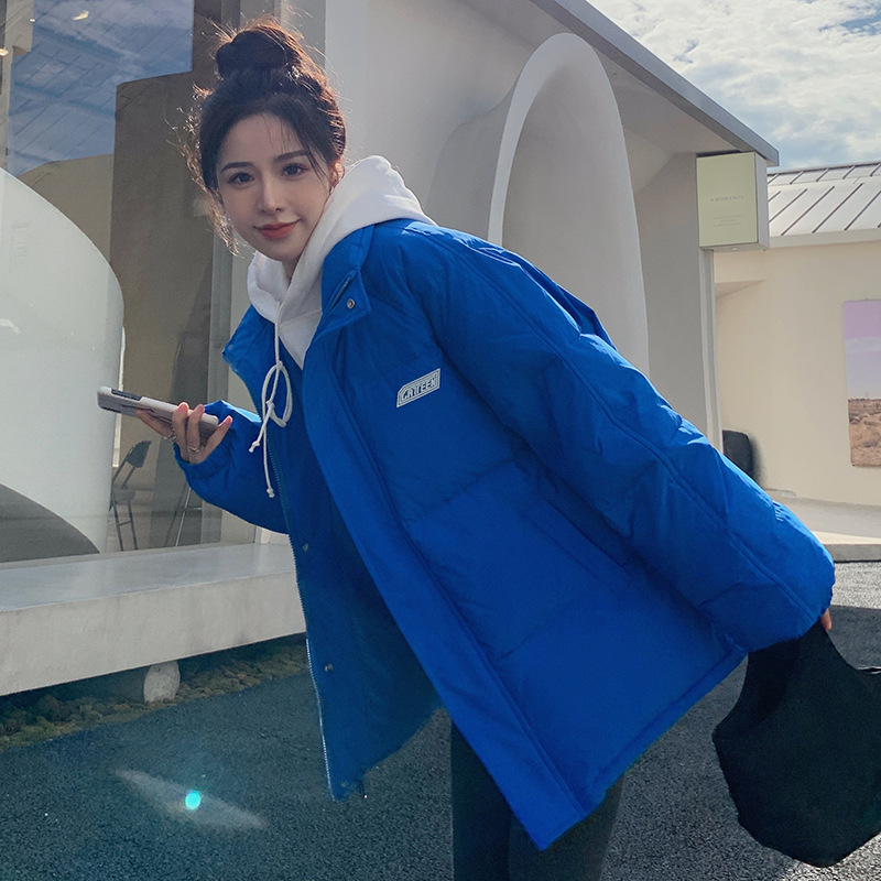 2022秋冬新款棉衣女短款宽松立领米白色加厚面包服棉服外套潮棉袄在类目 女装/女士精品, 棉衣/棉服中 - 来自Buy2taobao.com提供专业的淘宝代购服务