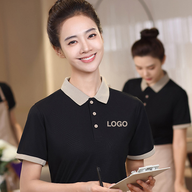 短袖薄款翻领工作服薄款夏季