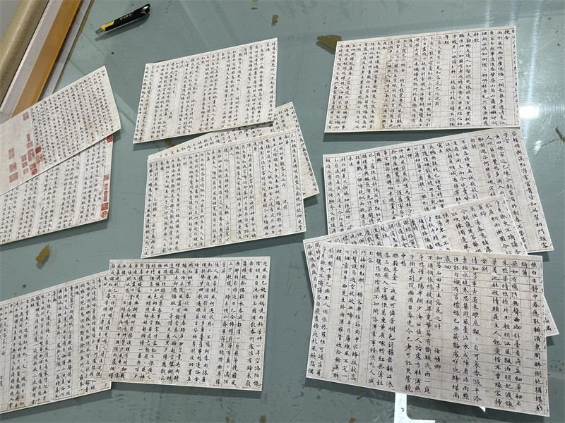 文征明小楷落花诗册十首名家楷书硬笔书法艺术微喷临摹学习范本