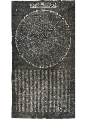 古代书法国画碑帖天文图碑拓片石刻星图微喷复制挂画客厅装饰画