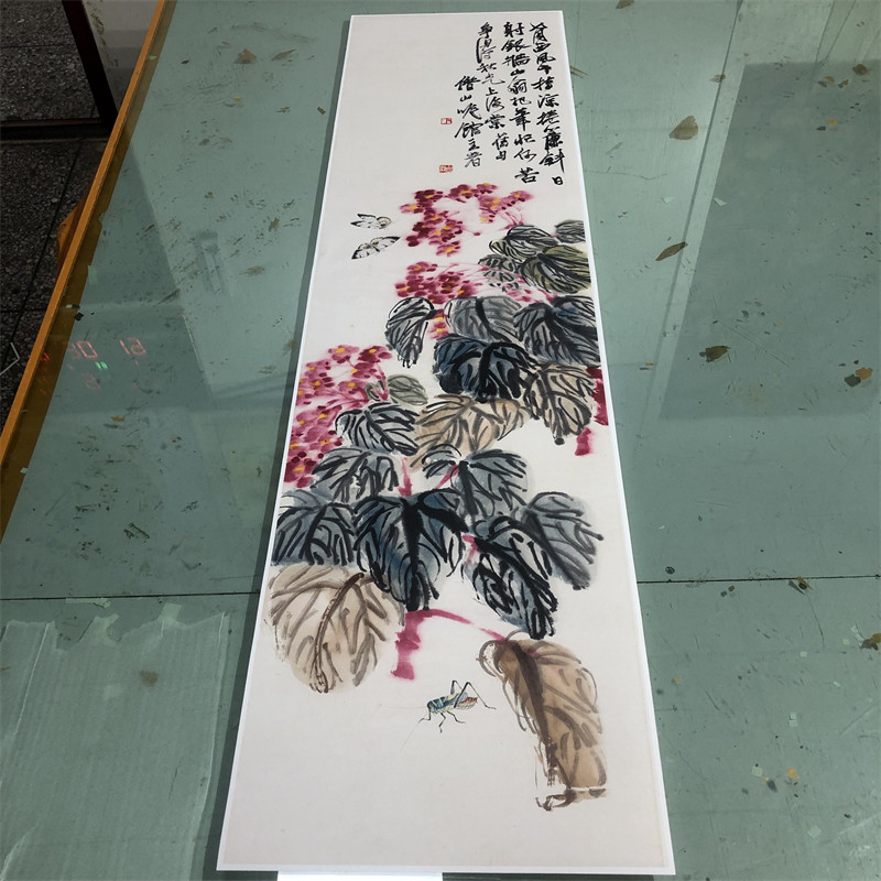 齐白石秋虫集会名家字画高仿复