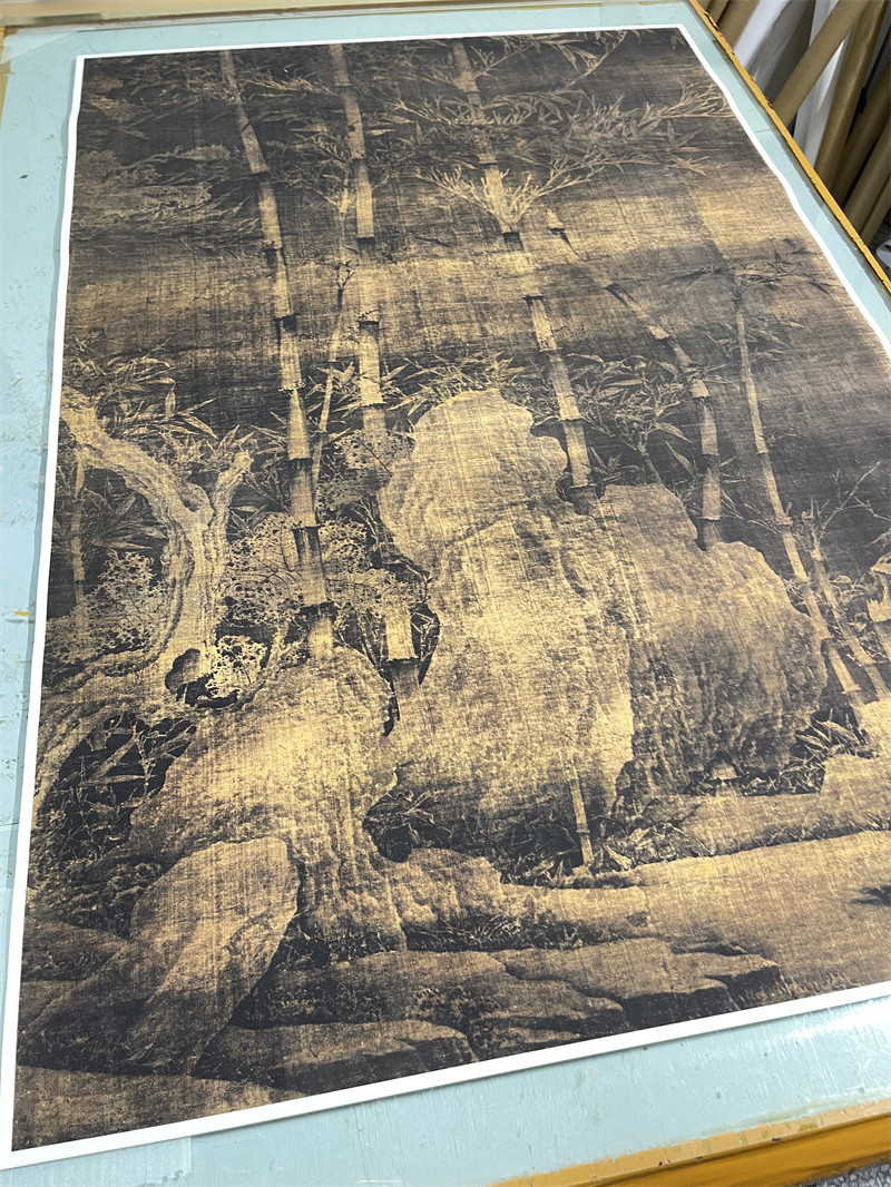 五代 徐熙雪竹图 古代名家国画艺术微喷复制临摹学习素材原大画芯
