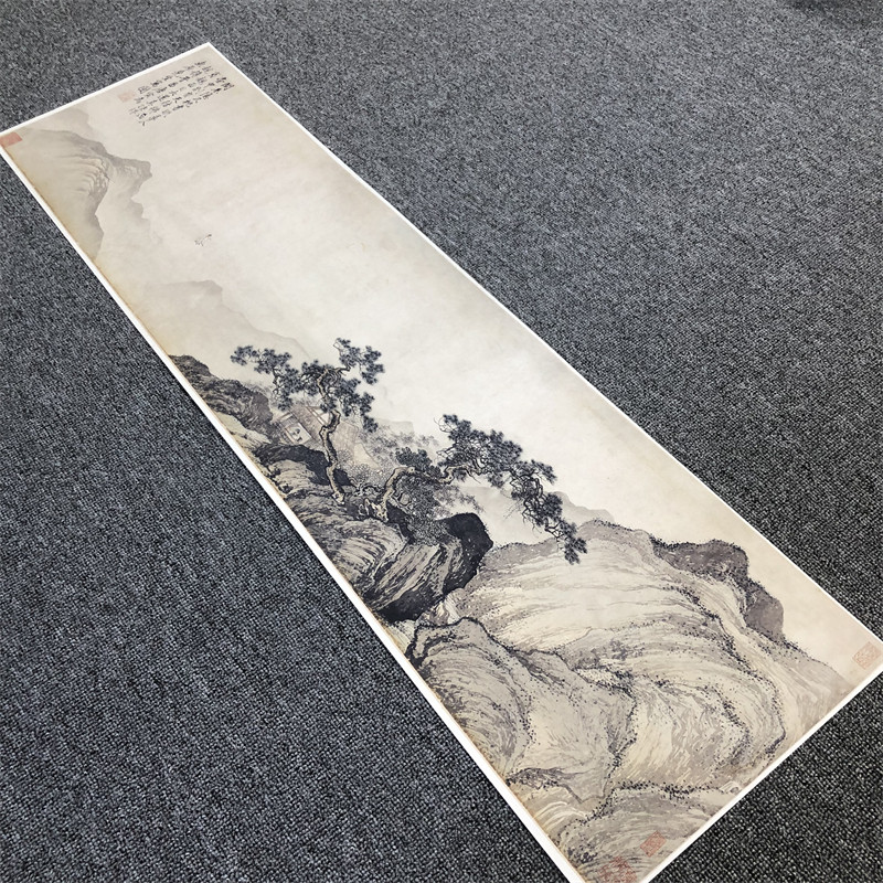 唐寅梦仙草堂图复制客厅装饰画