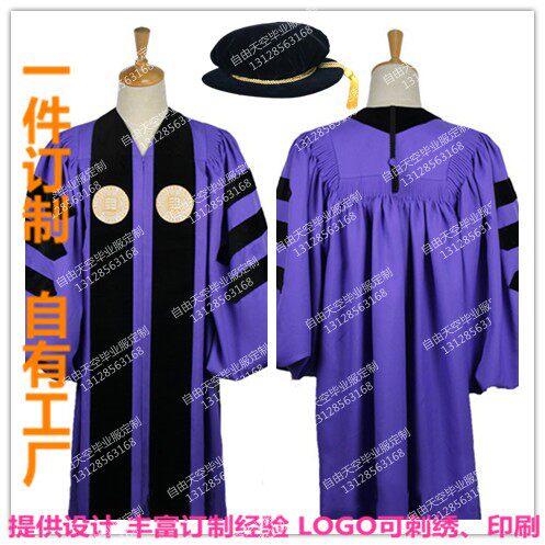 美国纽约大学毕业服 nyu学士服 new york博士服 graduation硕士服
