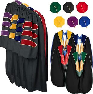 出口欧洲美国博士服英国博士槽袍校长服大学生毕业典礼拍照服装