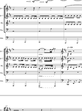 【管乐五重奏】黑神话悟空x云宫迅音总谱分谱