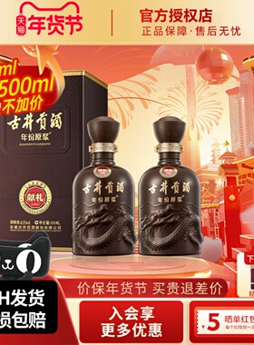 古井贡酒年份原浆酒第六代40.6度献礼版500ml*2瓶浓香型聚餐酒水