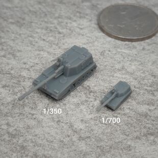 PLZ-45式自行加榴炮 树脂白模 1/350/700坦克战车微缩模型 TK217