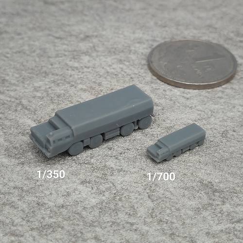 54K6E防空指挥车 树脂白模 1/350/700坦克战车微缩模型 TK121