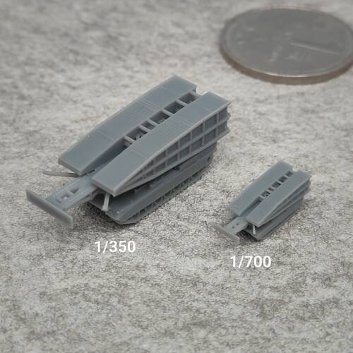JAB联合突击桥 树脂白模 1/350/700坦克战车微缩模型 TK263