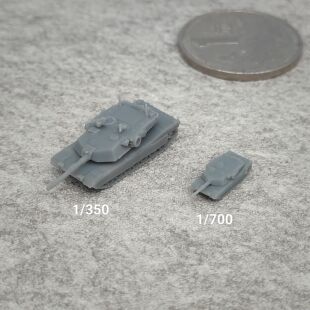 M1A1坦克 树脂白模 1/350/700坦克战车微缩模型 TK408