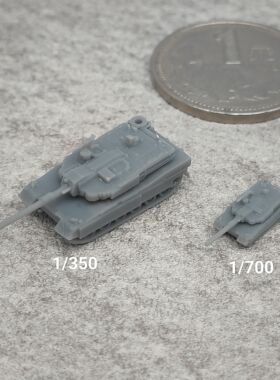 K2黑豹坦克 树脂白模 1/350/700现代坦克微缩模型 TK075