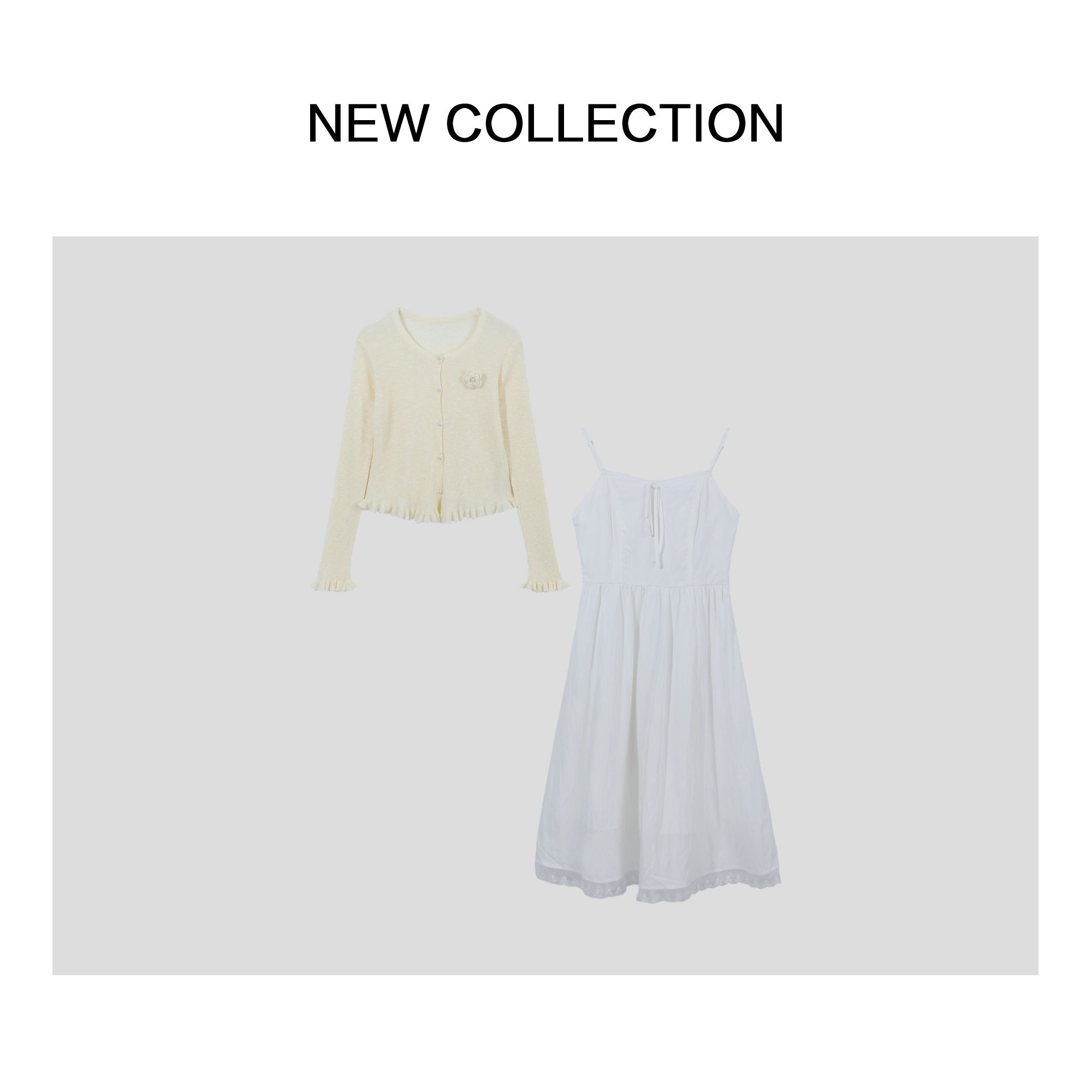 针织开衫+吊带连衣裙 D1527062CM-7062