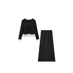 D6F30071新款时尚气质百搭小众套装-0071