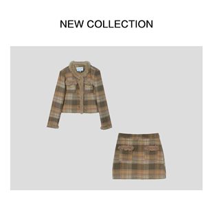 2209 D1F58026 舒适中厚款 复古奢华格子套装