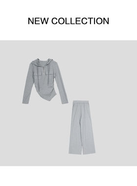 新款设计感潮流上衣+裤子套装 D351807B -1807