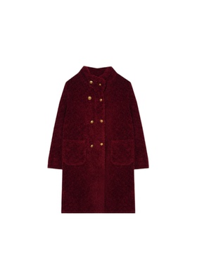 R1F56002颗粒绒简约风冬季暖和外套-6002秋冬中长款