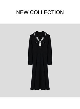 常规秋装单排多扣连衣裙 L1518022B-5327