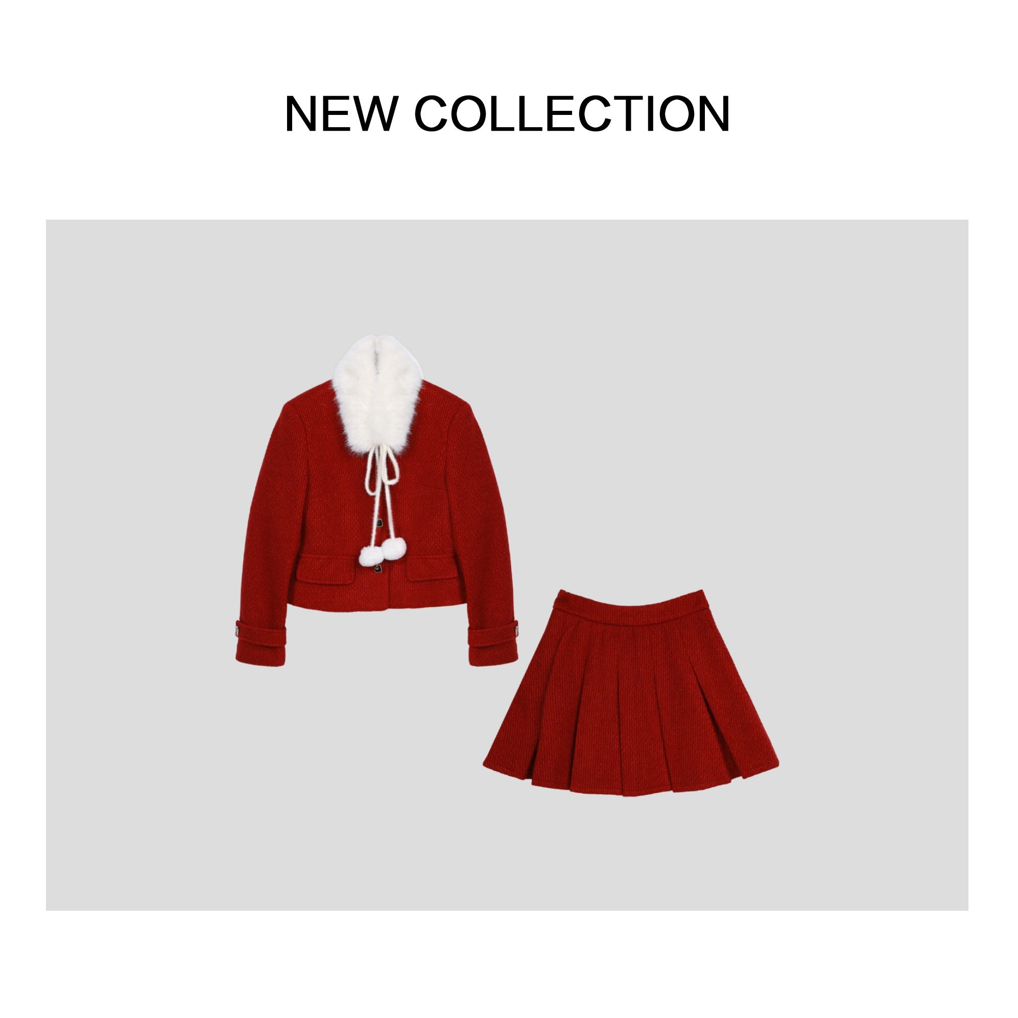 新款气质休闲上衣+短裙套装 D1518001A-8001