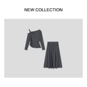 半长裙套装 D5530007 潮流新品 上衣 秋装 预制