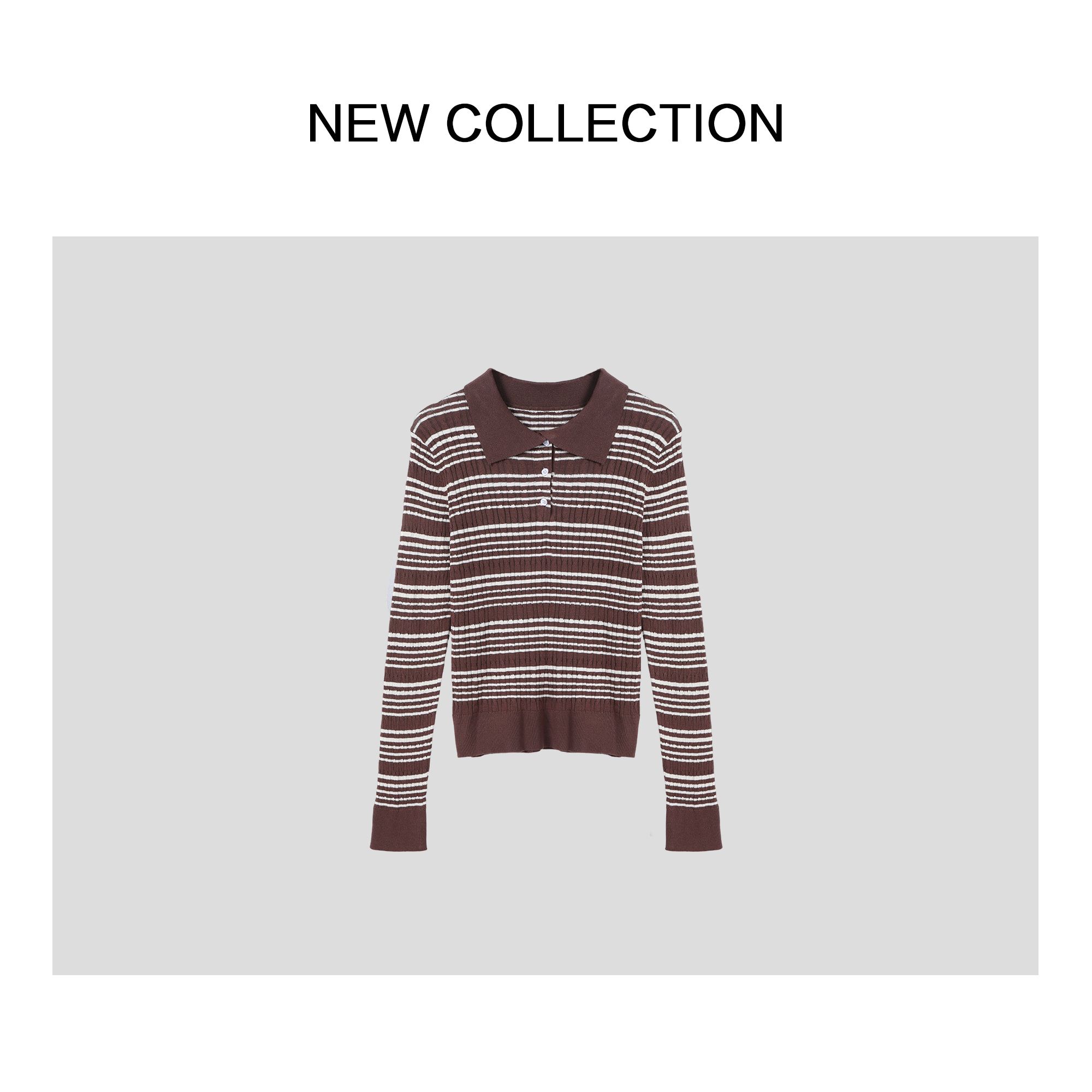 针织长袖休闲百搭线衣X3538010-8010打底