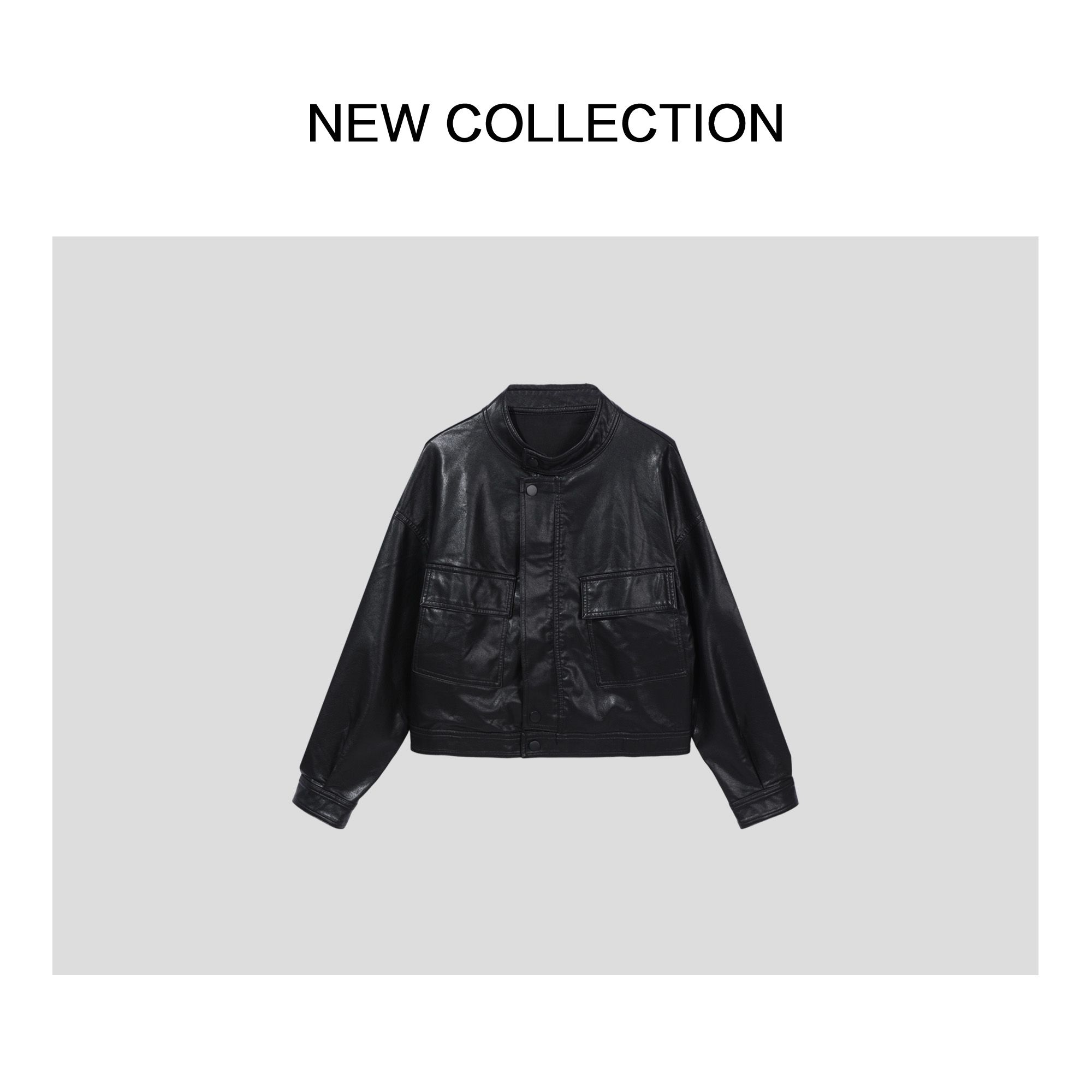 新款时尚黑色外套 W1518001B -8001